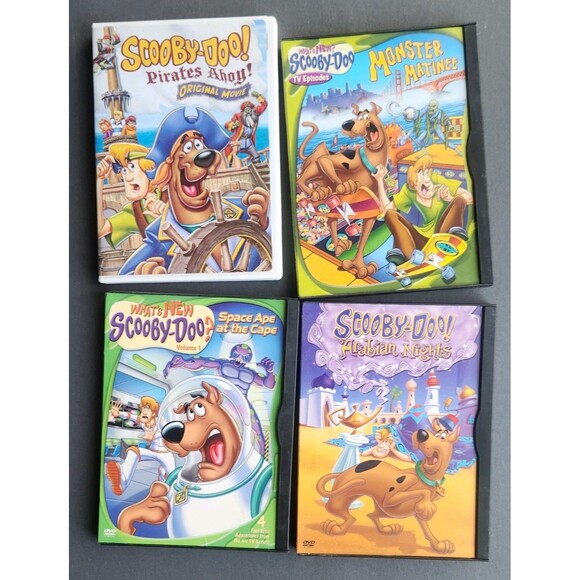 Scooby-doo Lot of 4 DVDS Monster Matinee/Arabian Nights/Pirates Ahoy/Space Ape - Picture 2 of 11